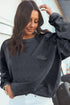 Ribbed Corduroy Oversized Sweatshirt